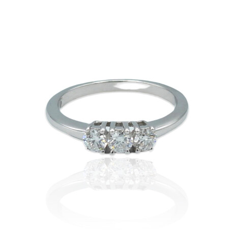 Visconti // 18K White Gold Diamond Ring // Ring Size: 7.5 // 3.1g // Store Display