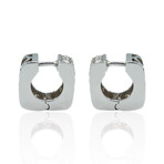 Fine Jewelry // 18K White Gold Diamond Earrings  // New