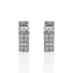 Fine Jewelry // 18K White Gold Diamond Earrings  // New