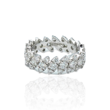 Visconti // 18K White Gold Diamond Ring // Ring Size: 6 // New