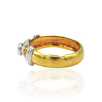 Visconti // 18K Yellow Gold Diamond Ring // Ring Size: 6.25 // Store Display