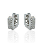 Fine Jewelry // 18K White Gold Diamond Earrings  // New