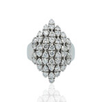 Visconti // 18K White Gold Diamond Ring // Ring Size: 7.5 // 16.5g // Store Display