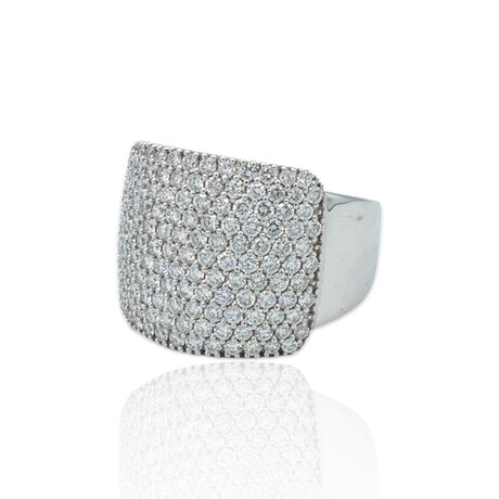 Visconti // 18K White Gold Diamond Ring // Ring Size: 7.25 // Store Display