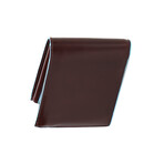 Leather Document-Holder Wallet // Brown + Blue