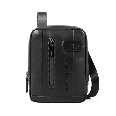 Leather Crossbody iPad Mini Bag // Black