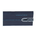 Leather Sliding-System Card Case // Night Blue