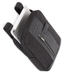 Leather + Nylon Crossbody Bag // Black