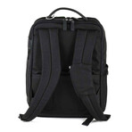 Leather + Nylon Backpack // Black