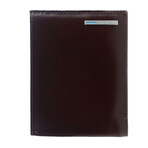 Leather Wallet // 12 Compartments // Brown + Blue