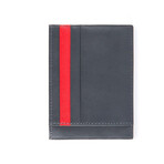 Leather Pocket Wallet // Gray + Black