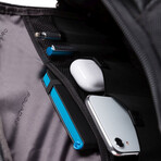 Leather + Nylon Backpack // Black