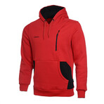 Two Colored Hoodie // Red (M)