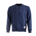 Crewneck Basic Sweatshirt // Navy (XL)