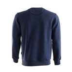 Crewneck Basic Sweatshirt // Navy (L)