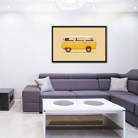 Yellow Van by Florent Bodart (18"H x 26"W x 0.75"D)