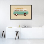 Blue Van by Florent Bodart (18"H x 26"W x 0.75"D)