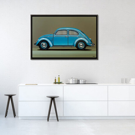 Volkswagen Beetle 1955 by Paul Meijering (18"H x 26"W x 0.75"D)