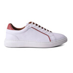 Devon Lace to Toe Sneaker // White + Red (US: 9)