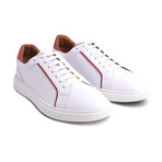 Devon Lace to Toe Sneaker // White + Red (US: 9)