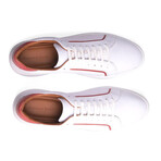 Devon Lace to Toe Sneaker // White + Red (US: 9)