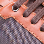 Lancaster Chunky Vibram Trainer // Cognac + Gray (US: 7.5)