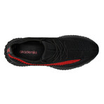 Akademiks Men's Stream Knit Sneakers // Black + Red (8 M)