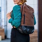 Brooklyn Backpack (Waxed Canvas)