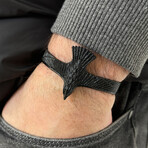 Eagle Cuff Bracelet // Black