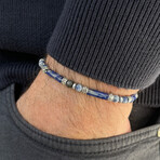 Bar-Bead Bracelet // Navy Blue