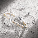 Squares Bracelet // White