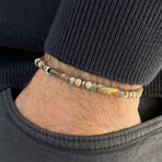 Bar-Bead Bracelet // Beige