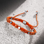 Squares Bracelet // Orange