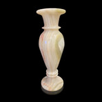 Large Banded White Onyx Vase // 5.33 Lb.