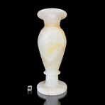 Large Banded White Onyx Vase // 4.87 Lb.