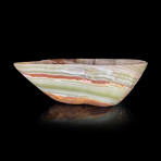 Banded Onyx Large Freeform Bowl // 11.5 Lb.