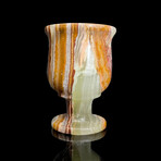 Banded Onyx Goblet  // Set of 6