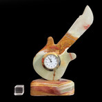 Banded Onyx Guitar Clock