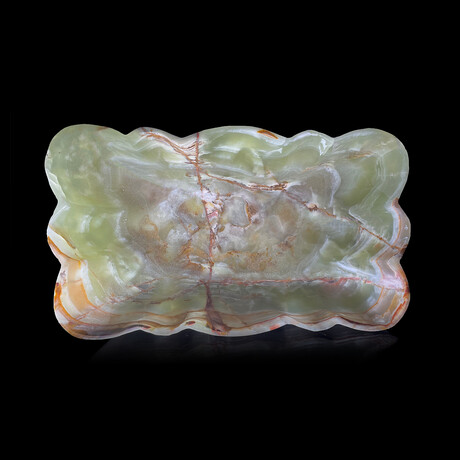 Banded Onyx Large Freeform Bowl // 9 Lb.