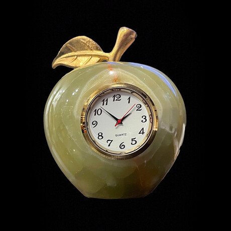 Banded Onyx Apple Clock