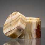 Round Banded Onyx Keepsake Box