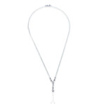 14K White Gold Diamond Necklace // 17" // Pre-Owned