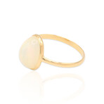 18K Yellow Gold Opal Oval Ring // Ring Size: 7.75 // Pre-Owned