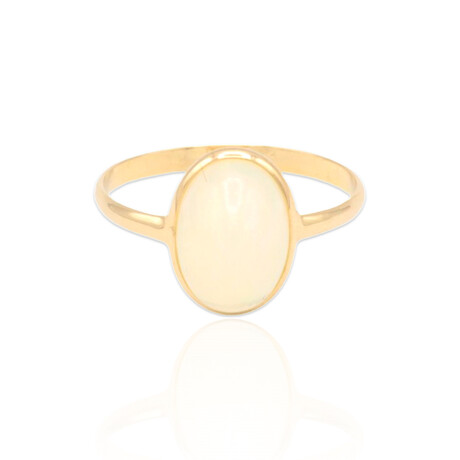 18K Yellow Gold Opal Oval Ring // Ring Size: 7.75 // Pre-Owned