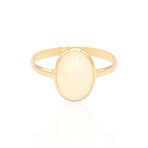 18K Yellow Gold Opal Oval Ring // Ring Size: 7.75 // Pre-Owned