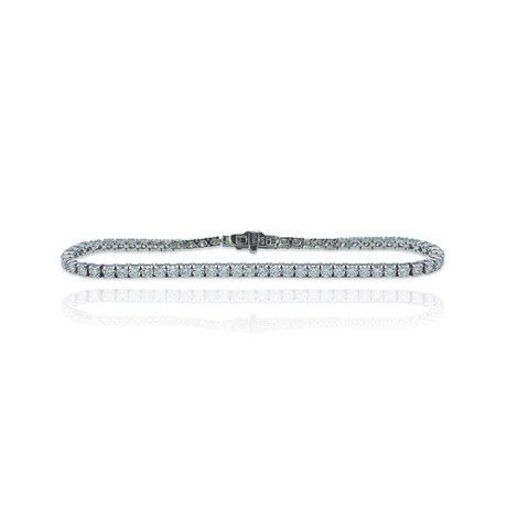 18K White Gold Diamond Tennis Bracelet // 8" // Pre-Owned