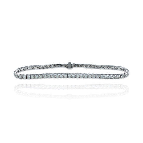 18K White Gold Diamond Tennis Bracelet // 7.5" // Pre-Owned