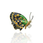 18K Yellow Gold Butterfly Brooch // Pre-Owned