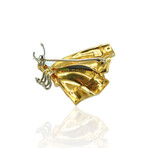18K Yellow Gold Butterfly Brooch // Pre-Owned