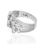 Estate 14K White Gold Diamond Ring // Ring Size: 7 // New